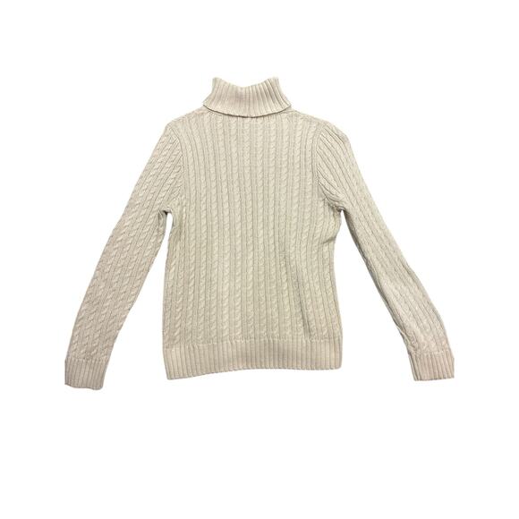 Chunky Cable Knit New England Turtleneck Sweater - Picture 3 of 3